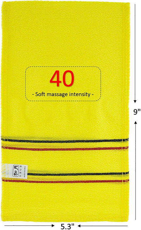 Soft 9" Korean Beauty Skin Exfoliating Bath Scrub Gloves, 4pcs