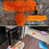 20+ Feet High Reach Dusting Kit with 3-14 ft Extension Pole, 2 in 1 Window Cleaning Kit, High Ceiling Duster, Cobweb