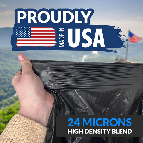 Reli. 95 Trash Bags Heavy Duty - 30 Trash Bags, Super Sizeable Black Garbage Bags for Serious Cleanup