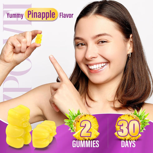 Gummies D3, Omega-3, Women-40:1 Ratio-30 Myo-Inositol & D-Chiro Inositol,Inositol with Vitamin Magnesium Glycinate