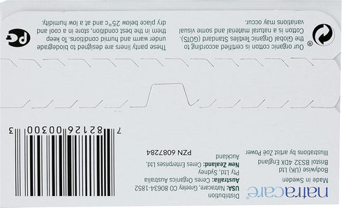 NATRACARE Mini Pant Liners, Unscented, Pack of 30