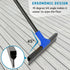 Floor Squeegee with Long Handle 59'', Heavy Duty 18" Rubber Broom for Concrete, Bathroom Tile, Garage Cleaning