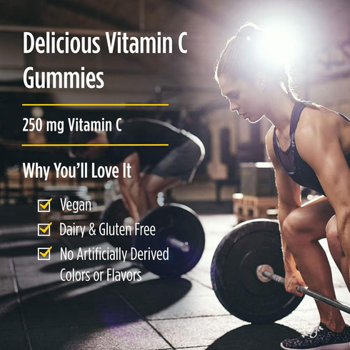 Nordic Naturals Vitamin C Gummies Sport, Tart Tangerine | 120 Gummies | 250 mg Vitamin C | NSF Certified | Vegan