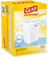 Glad 8 Gallon Medium Kitchen Drawstring Trash Bags, 80 Count White Mini Trash Bags, Fresh Clean Scent