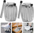 2 Pcs Sturdy Wheelchair Footrests Elevating Leg Rests Heavy Duty Footplates Replacement Accessories for Elderly Patient