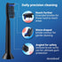 Active Charcoal Medium Toothbrush Heads | Compatible with Philips Sonicare | Replacement Heads - 8 Pack (Black)