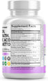 Hair Skin and Nails Vitamins - Collagen Pills 1000mg, Biotin 10000mcg, Keratin 2500mg, DHT Blocker, 90 Count