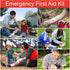 First Aid Kit, 97 Piece Small Travel Kit, Ideal for Cars, Schools, Sports, Homes, Camping, Hiking