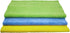 POLYTE Microfiber Cleaning Towel Ultrasonic Cut Edgeless (16x16, 24 Pack, Premium, Blue,Green,Yellow) by POLYTE