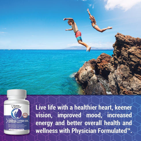 Fish Oil Omega 3 3000mg per Serving - 915mg EPA, 630mg DHA, 2000mg Total Omega 3, 180 Capsules
