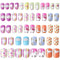 JANYUN 48 Pcs Stick on Nails for Kids - Fake Nails for Girls, Lovely Children Gift Nail Art Decoration