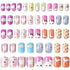 JANYUN 48 Pcs Stick on Nails for Kids - Fake Nails for Girls, Lovely Children Gift Nail Art Decoration