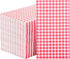 WDF 150 Pack Red Gingham Napkins, 3 Ply Disposable Red and White Checkered Guest Napkins