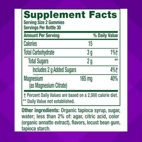 Gummy 60 Gummies vitafusion Magnesium Supplement, Bring calm to your vitamin routine, Tropical Citrus Flavor