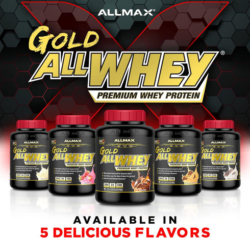 ALLMAX Nutrition Gold ALLWHEY, Chocolate Peanut Butter - 2 lb - 24 Grams Protein Per Scoop - Gluten Free, Low Carb &