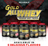 ALLMAX Nutrition Gold ALLWHEY, Chocolate Peanut Butter - 2 lb - 24 Grams Protein Per Scoop - Gluten Free, Low Carb &