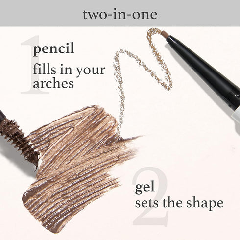 Julep Brow 101 Sculpting Pencil & Tinted Brow Gel Set, Dual-Ended Eyebrow Tool for Perfectly Defined Medium Brown Brows