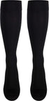 NuVein Medical Compression Stockings, 15-20 mmHg Support for Women & Men, Knee Length, Closed Toe, Black, X-Large