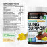 BIO KRAUTER Lung Detox Gummies - 60 Vegan Chews, Lung Cleanse Supplement with Vitamin C & Mullein Leaf Blend for
