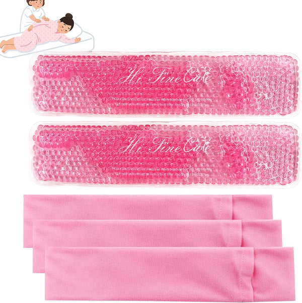 2 PCS Reusable Perineal Cooling Pad, Hemorrhoid and Perineal Ice Packs for Postpartum Pain Relief, Washable Sleeves