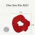 Set of 2 Solid Scrunchies, Red