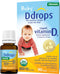 Ddrops 1072834 400 IU Liquid Vitamin D3 Drops for Babies, 0.08 Fl. Oz, Pack of 2