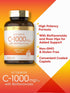 Carlyle Vitamin C, 1000mg with Bioflavonoids, 250 Caplets, with Rose HIPS, Vegetarian, Non-GMO, Gluten Free