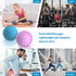 SenRommers 2.5" 10 Mini Massage Ball, Speeds Vibrating Massage Roller Ball for Palm, Hand, Foot, Leg, Neck, Back
