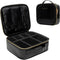 Not Made In China Makeup Bag Travel Organizer, Small Crocodile Cosmetic Case with Adjustable Dividers for Beauty Artists