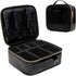 Not Made In China Makeup Bag Travel Organizer, Small Crocodile Cosmetic Case with Adjustable Dividers for Beauty Artists