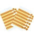 Norme Softball Hair Ties, 12 Pieces No Crease Elastics Set for Girls, Yellow Softball Style