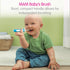 MAM Learn to Brush Set (1 Baby's Brush Toothbrush, 1 Training Brush, 1 Safety Shield) for Boys 5+ Months, Blue