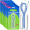 Floss Threaders for Braces, Bridges, and Implants, 300 Count, Pack of 6