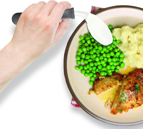 Left Handed Grip Easy Coated Offset Spoon for Comfortable Use