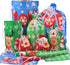 Christmas Gift Bags Assorted Sizes, 22pcs Drawstrings Reusable Plastic Holiday Gift Bags for Presents Wrapping