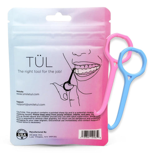 TÜL Invisalign Remover Tool Made in the USA, Lifetime Replacements, Ortho Recommended, 2 Pack