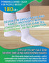 Powbrace 2 Pairs Wide Diabetic Socks for Men Women Plus Size,Lymphedema Socks for Swollen Feet and Ankles,Edema Loose