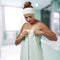 Bucky Spa Quick Drying Microfiber Travel Shower Wrap, Aqua, 55.00" x 32.50"