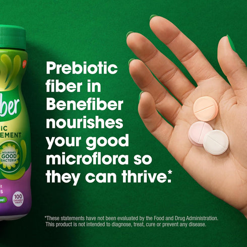 Benefiber Chewable Prebiotic Fiber Supplement Tablets - Assorted Fruit Flavors | 100 Count