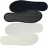 Happystep Cotton Terry Cloth Insoles, Barefoot Shoe Inserts, Moisture-Wicking, Washable, 1 Pair Black & White (Women 8)