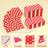 DYLIVeS 100 Pack Red and White Polka Dots Guest Towel Napkins, 3-Ply Disposable Dinner Napkins for Parties & Events