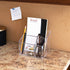 Isaac Jacobs Clear Acrylic 3-Compartment Organizer - Remote Holder & Multi-Functional Storage Solution