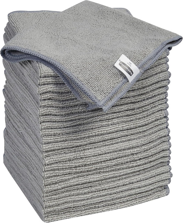 Rubbermaid Microfiber Cloth Towels: 24 Pack, 14"x14", Non-Scratch, Reusable for Home, Kitchen, and Car Cleaning.