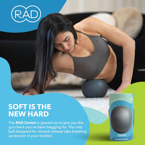 RAD Centre Soft Yoga Deep Tissue Massage Ball Myofascial Release Ball for Abdominal, Psoas, Neck & Stomach Massage