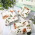 AnyDesign Woodland Wrapping Paper 28'' x 40'', Vintage Forest Animal Plant Gift Wrap Paper for Birthday Baby Shower