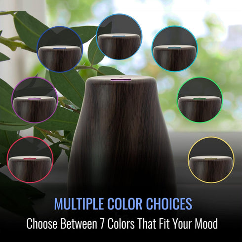 HealthSmart Essential Oil Diffuser, Cool Mist Humidifier and Aromatherapy Diffuser, 150ML Tank for Small Rooms