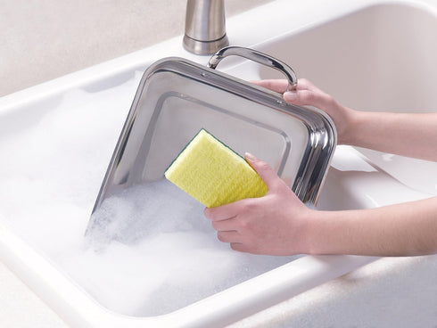 Scotch-Brite Heavy Duty Scrub Sponges, 12 Count - Stands Up to Stuck on Grime for Tough Cleaning