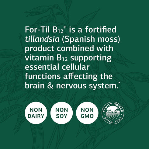Standard Process for-Til B12 - Whole Food Vitality and Immune Support with Tillandsia, Calcium Lactate, Ascorbic Acid,