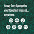 Scotch-Brite Heavy Duty Scrub Sponges, 12 Count - Stands Up to Stuck on Grime for Tough Cleaning