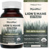 MycoMax Lions Mane Supplement, 60 Capsules - 70% Beta Glucans, Max Potency Organic Lions Mane Extract